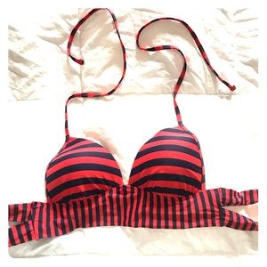 Striped Aerie Bikini Top